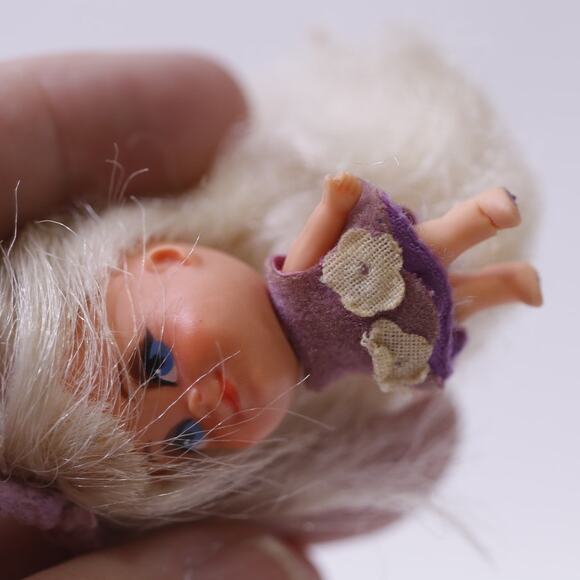1960s, Liddle Kiddles, Lilac Locket, Doll, Purple, Mattel, FLAW ~ 250929-WH 766 - Picture 2 of 4